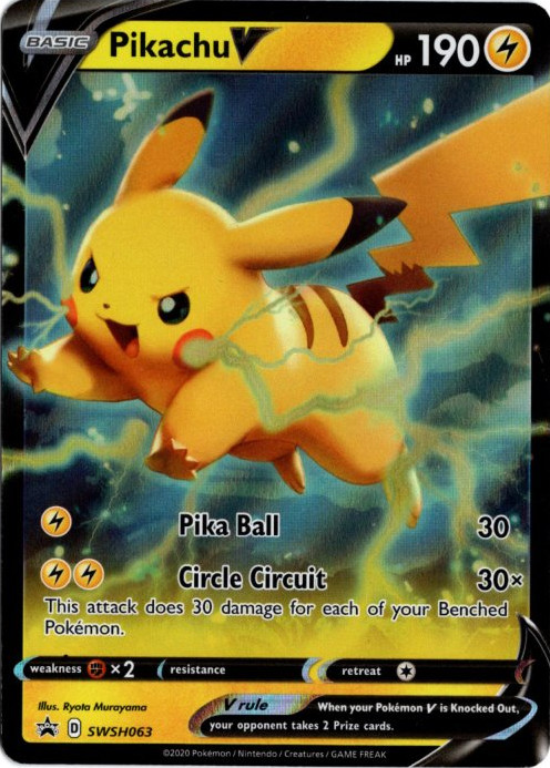 ピカチュウV 海外版 英語版 プロモ Pikachu V - SWSH063 -【Card Chicken】