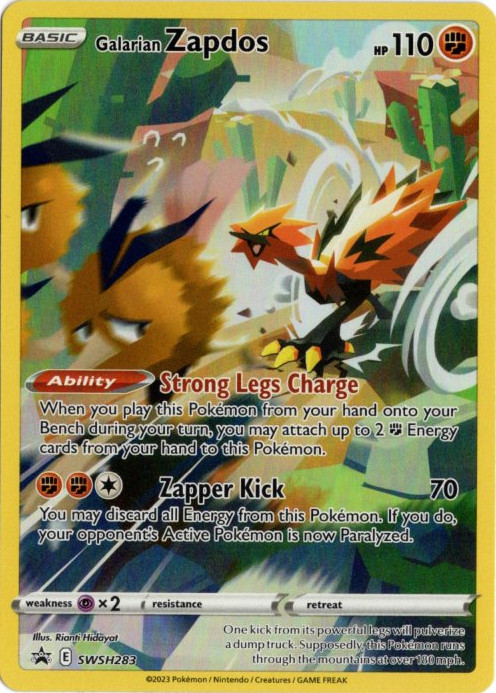 ガラルサンダー 海外版 英語版 プロモ Galarian Zapdos - SWSH283
