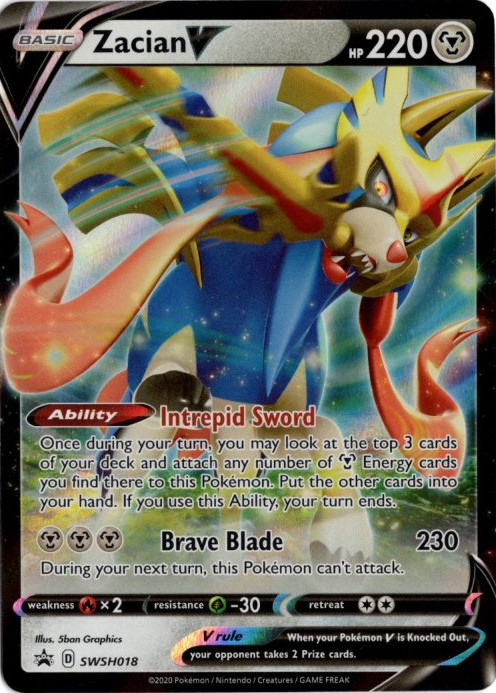 ザシアンV 海外版 英語版 プロモ Zacian V - SWSH018 -【Card Chicken】