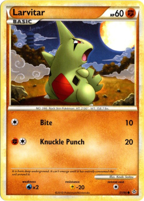 ヨーギラス 海外版 英語版 Larvitar - 51/95 -【Card Chicken】