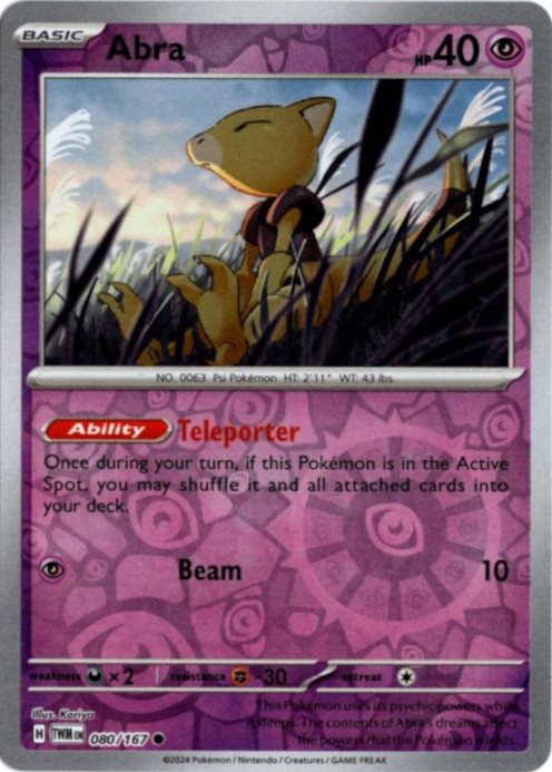 ケーシィ 海外版 英語版 リバホロ Abra - 080/167 -【Card Chicken】