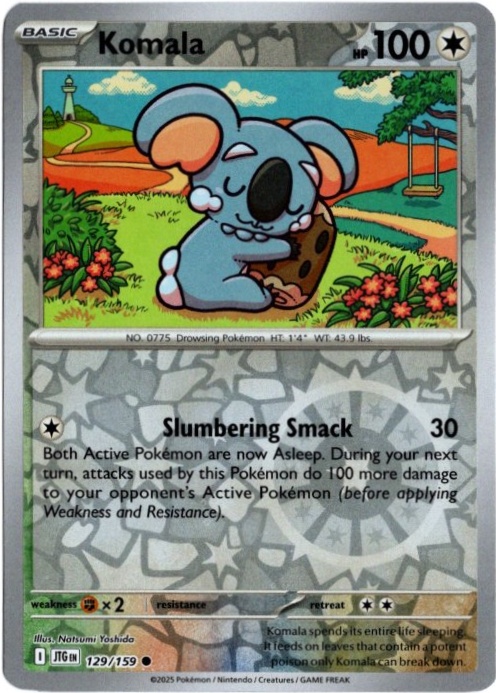ネッコアラ 海外版 英語版 リバホロ Komala - 129/159 -【Card Chicken】
