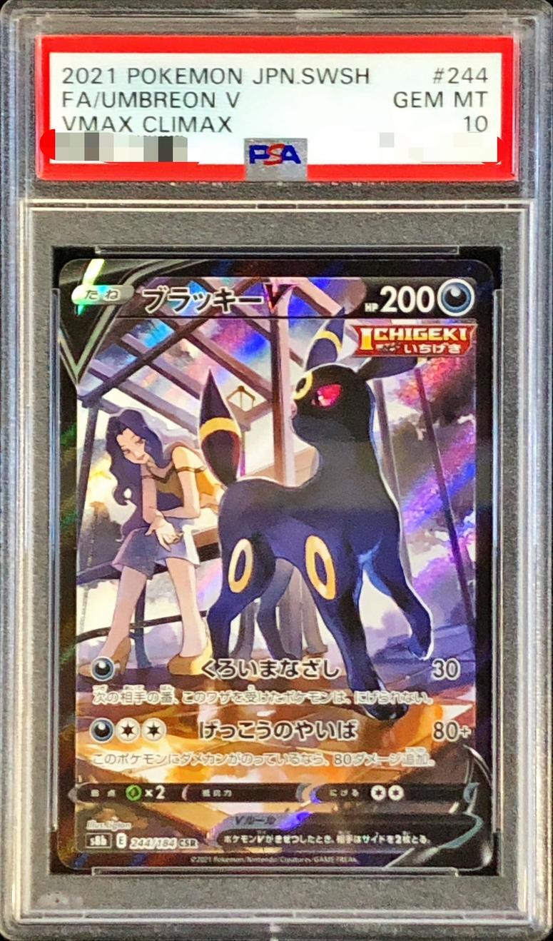 状態A-/PSA10鑑定済】ブラッキーV《CSR》{244/184}[その他] - シンソク