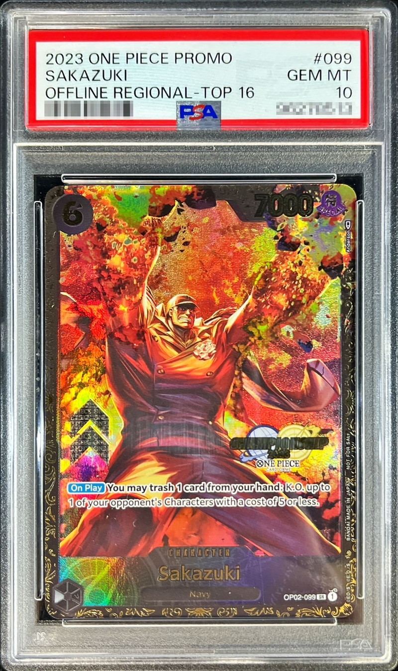 PSA10鑑定済〕サカズキ(英語版/CS2023/illust:Anderson)【SR】{OP02-099}