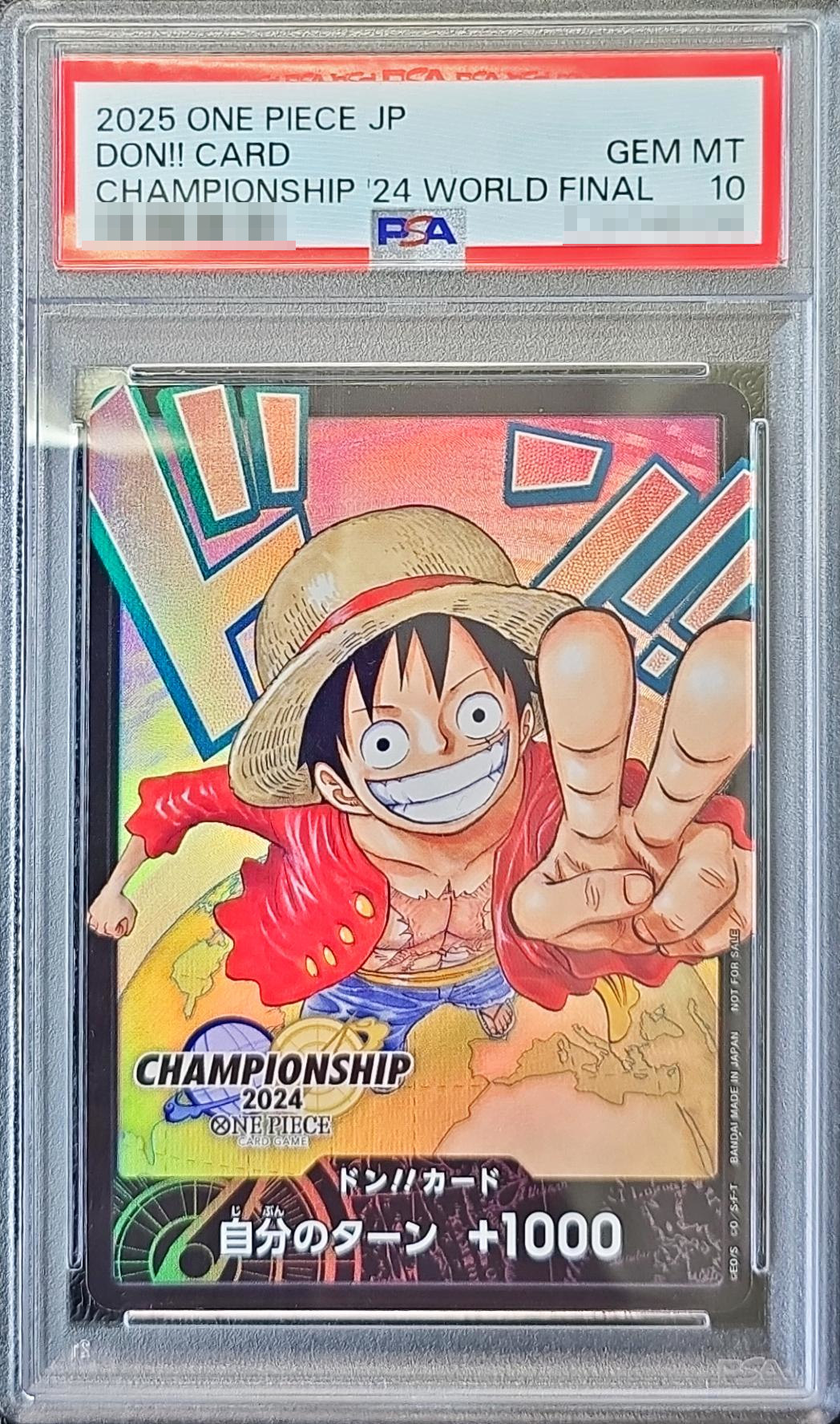 PSA10鑑定済〕ドン!!カード(日本語/オレンジ背景/CS2024ワールド