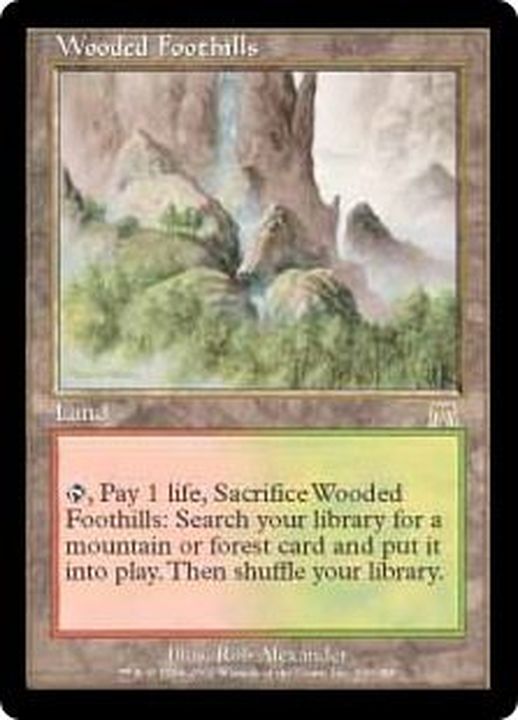 MTG 樹木茂る山麓 英語版 4枚セット 旧枠 MTG 樹木茂る山麓 英語版 4枚
