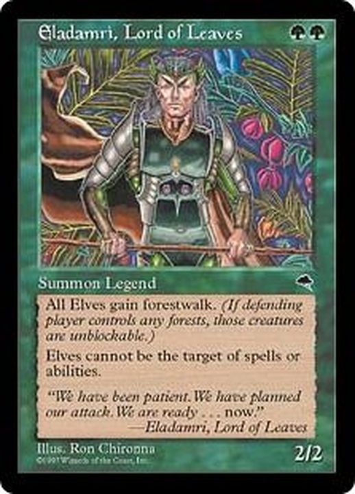 EX+]葉の王エラダムリー/Eladamri, Lord of Leaves《日本語》【TMP】