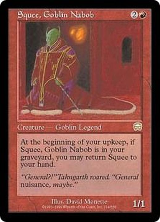EX]ゴブリンの太守スクイー/Squee, Goblin Nabob《英語》【MMQ】