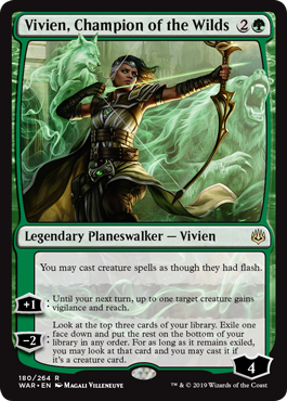 FOIL)野獣の擁護者、ビビアン/Vivien, Champion of the Wilds《英語