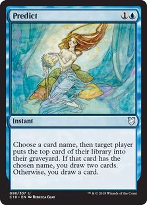 EX+]予報/Predict《英語》【Commander 2018】