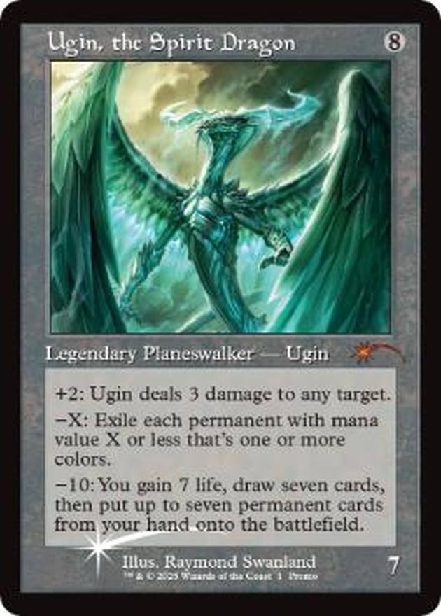 FOIL)(旧枠仕様)精霊龍、ウギン/Ugin, the Spirit Dragon《英語》【PRM】