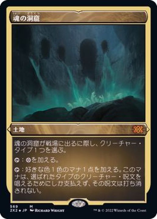 EX+](エッチングFOIL)魂の洞窟/Cavern of Souls《日本語》【2X2】