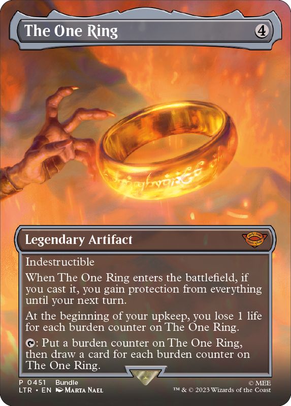 EX+](FOIL)(フルアート)(451)一つの指輪/The One Ring《英語》【LTR】