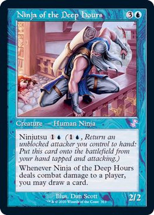 旧枠仕様)深き刻の忍者/Ninja of the Deep Hours《英語》【TSR】