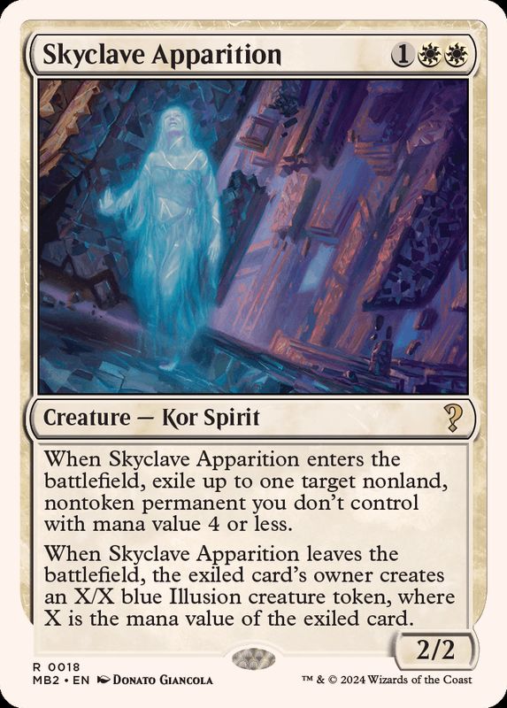 スカイクレイブの亡霊/Skyclave Apparition《英語》【Reprint Cards