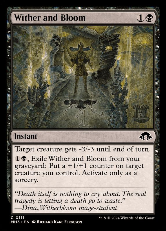 FOIL)枯死と開花/Wither and Bloom《英語》【MH3】