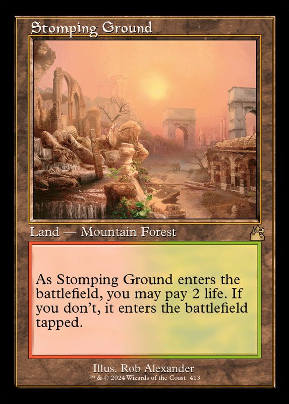 ダブルレインボウFOIL)踏み鳴らされる地/Stomping Ground《英語》【RVR】