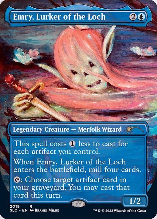 EX+](FOIL)(2019)湖に潜む者、エムリー/Emry, Lurker of the Loch