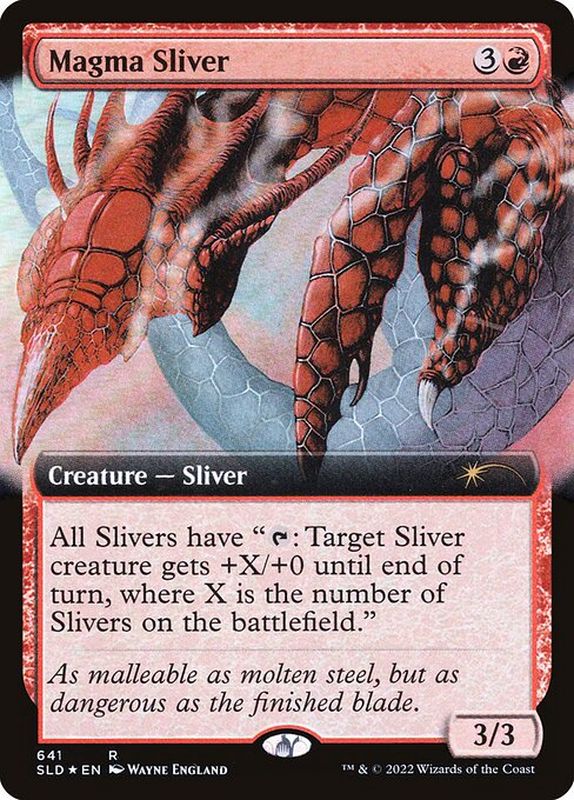 FOIL)(641)溶岩スリヴァー/Magma Sliver《英語》【SLD】