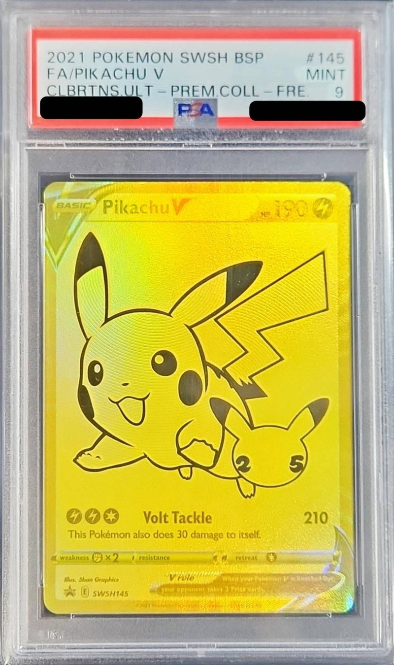PSA9鑑定済〕ピカチュウV(英語版)【-】{SWSH145}
