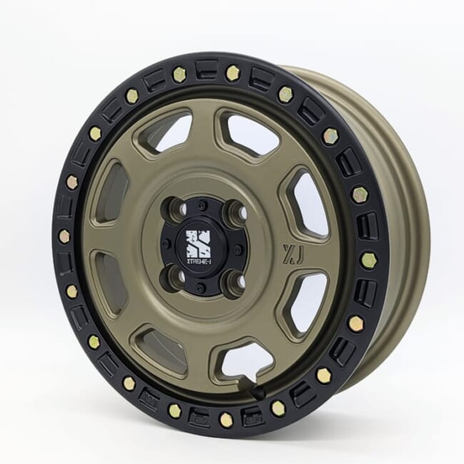 XTREM-J XJ07 14インチ CARSTYLE オリジナルマットカーキ 1本