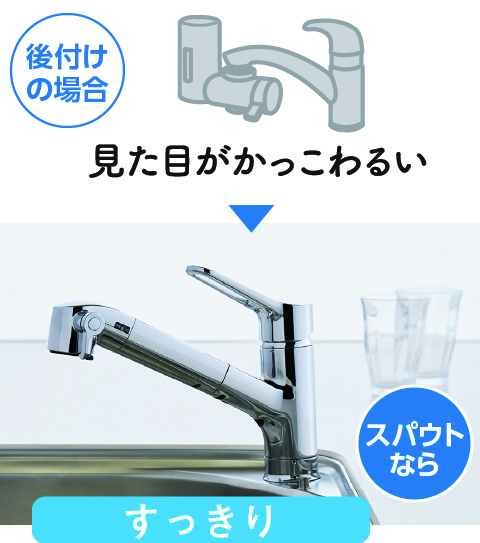 定期付き）取替浄水スパウト＋浄水カートリッジ 【ハイグレードタイプ