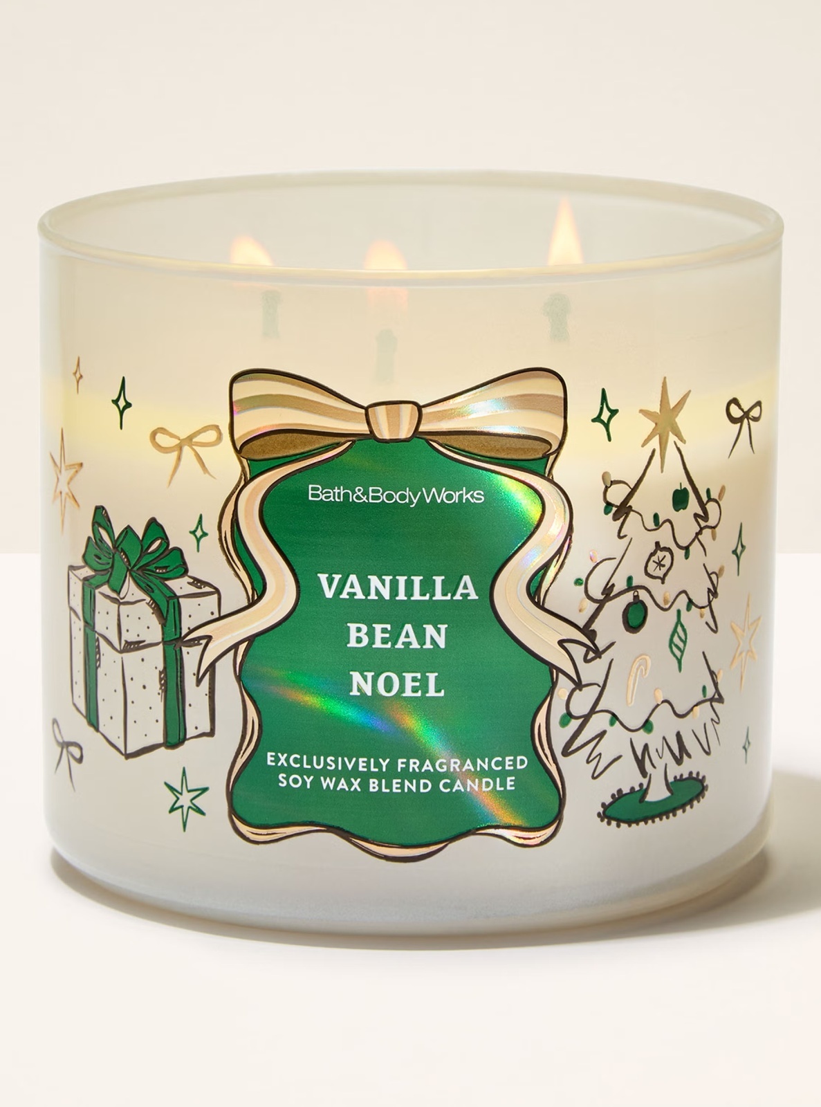 Bath&BodyWorks】3-wickキャンドル（14.5oz）：バニラビーンノエル