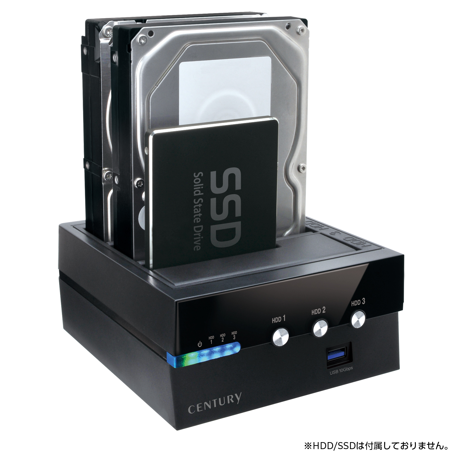 裸族のお立ち台 3Bay IS USB10G Hub (CROS3U10GCISH) ハードディスク