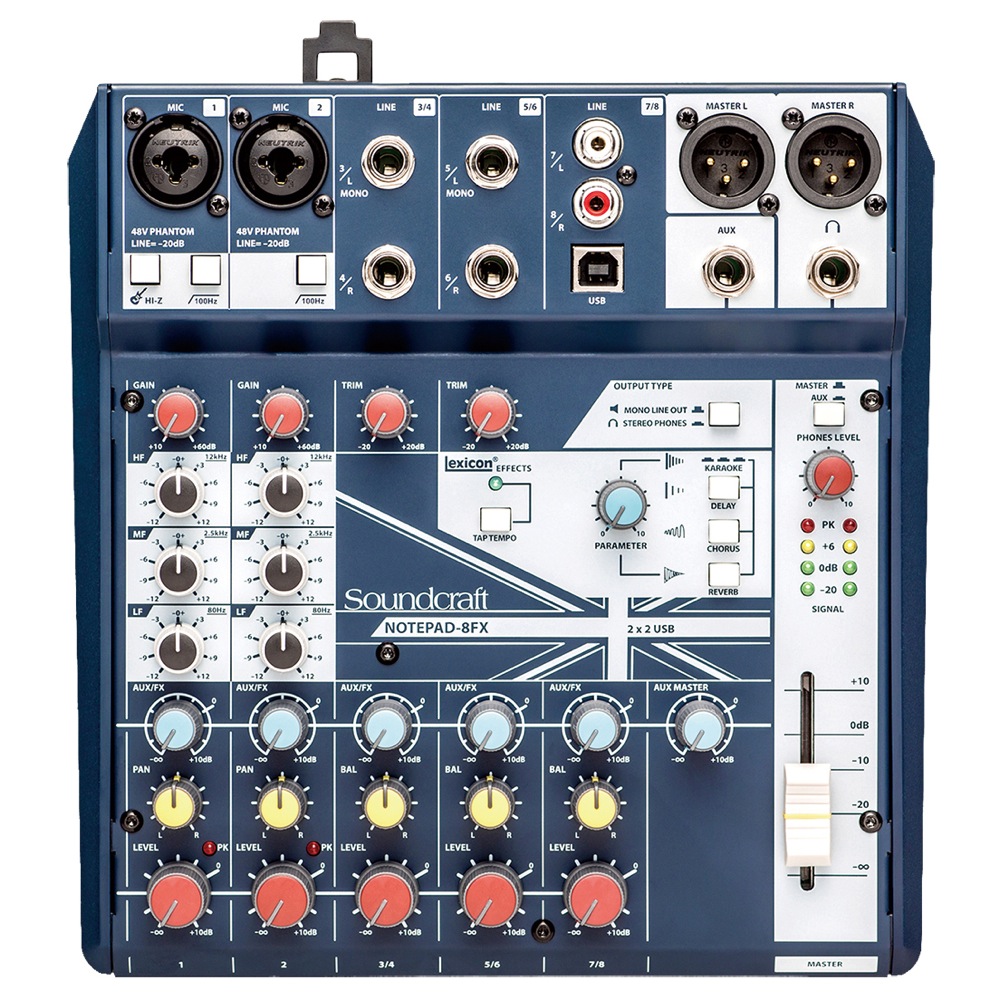 Soundcraft Notepad-8FX ミキサー(サウンドクラフト 小型アナログ