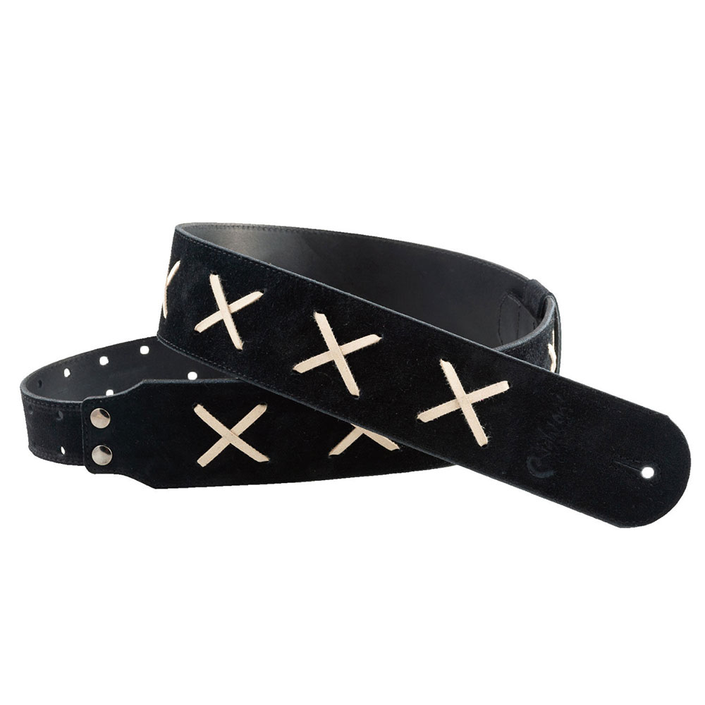 RightOn! STRAPS LEGEND DG Black ギターストラップ(ライトオン クロス