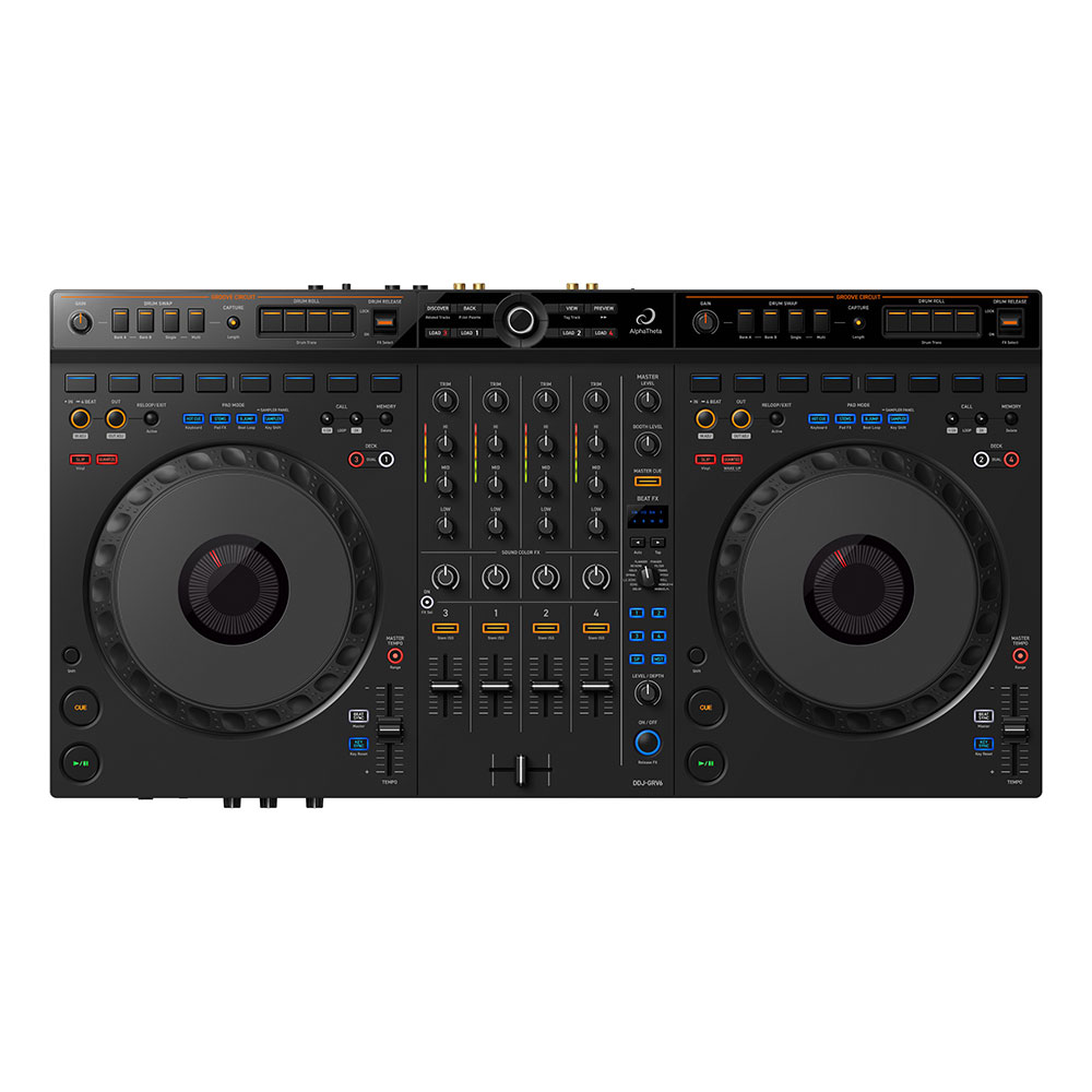DJコントローラー AlphaTheta DDJ-GRV6 4ch DJコントローラー(アルファ