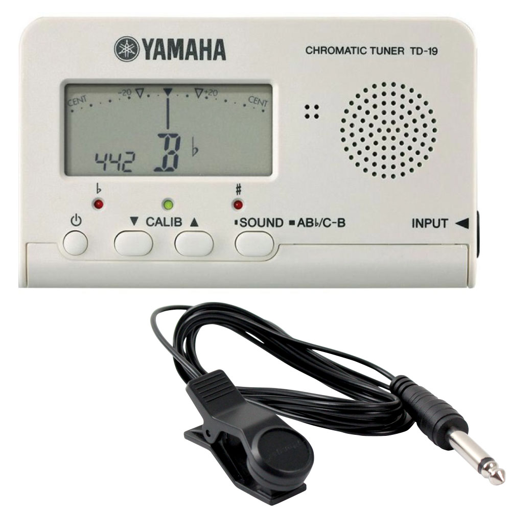 ヤマハ YAMAHA TD-19WH ホワイト クロマチックチューナー Flanger FA
