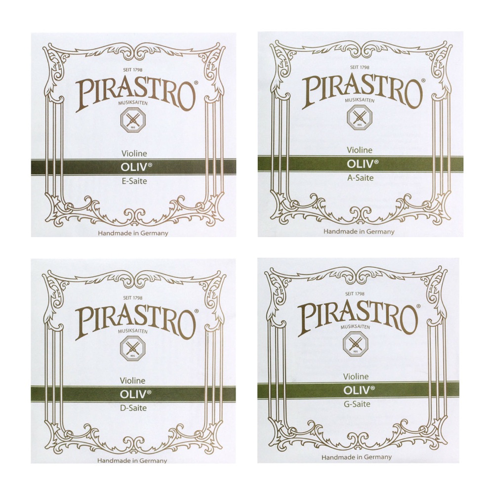 PIRASTRO OLIV 4/4サイズ用 バイオリン弦セット E線ボールエンド D線
