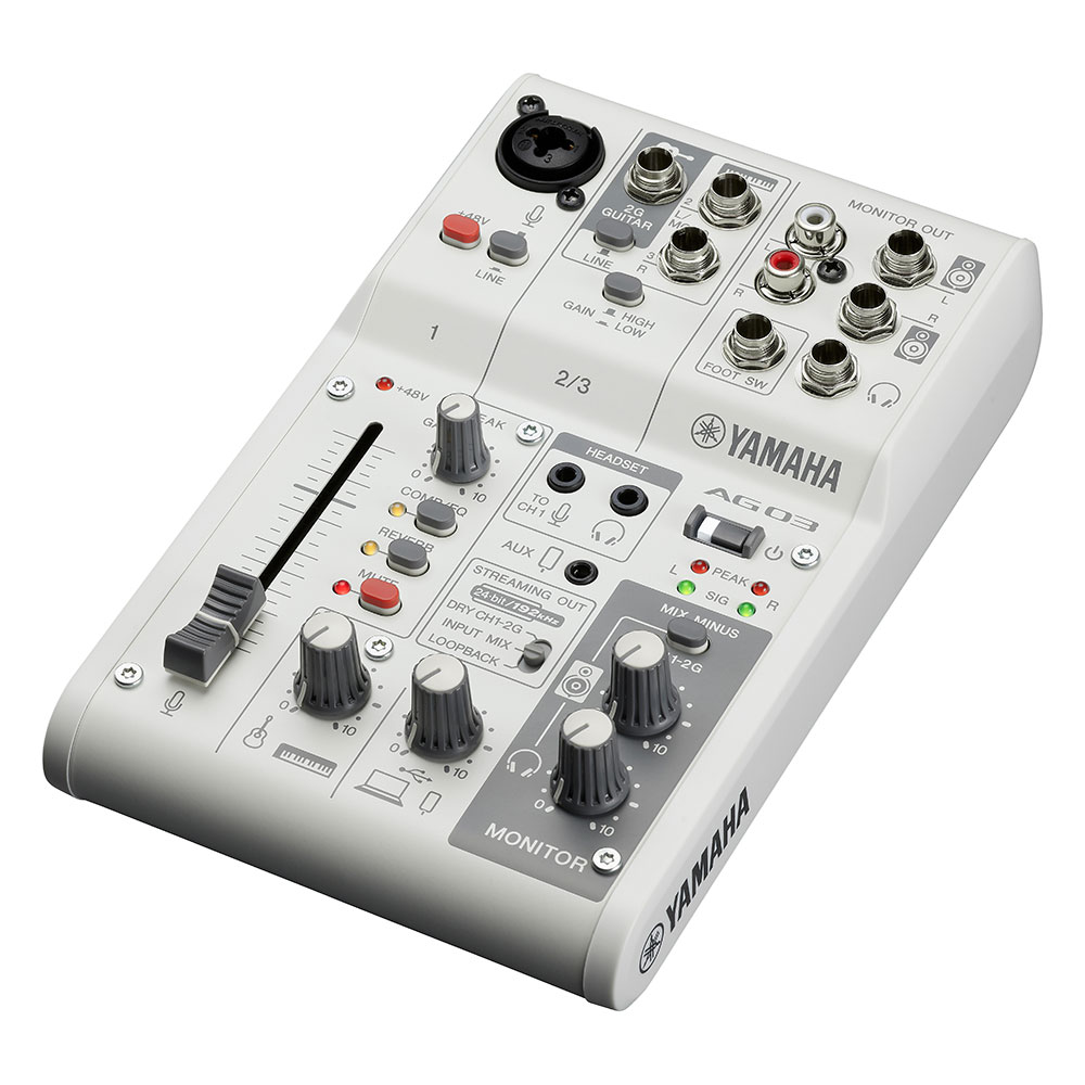 ヤマハ YAMAHA AG03 MK2 W LSPK ライブストリーミングパック ホワイト