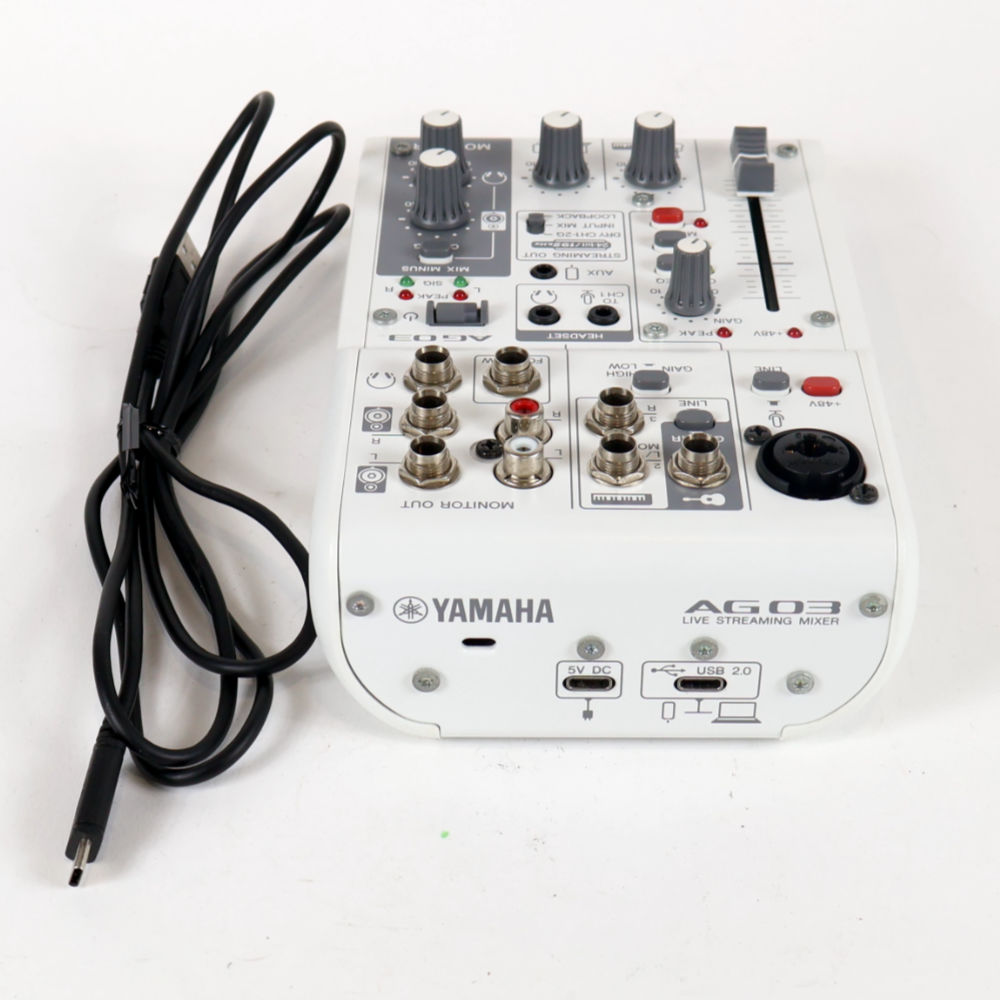 中古】 ミキサー ヤマハ YAMAHA AG03 mk2 W ライブストリーミング