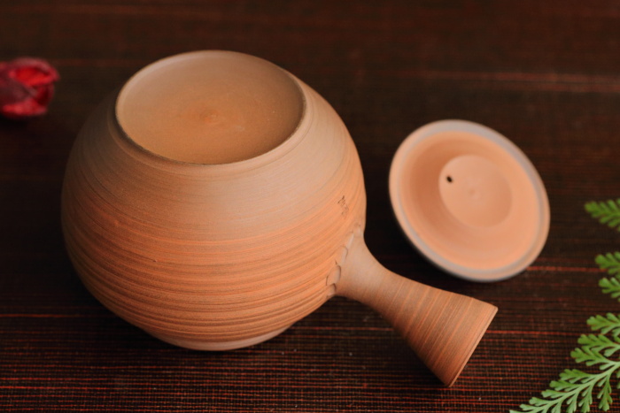 水野博之 窯変朱泥急須 満容量240ml 作家もの常滑焼煎茶器 日本茶中国