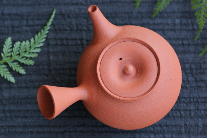小西洋平 朱泥急須 常滑焼煎茶器 満容量290ml 作家ものティーポット 桐箱