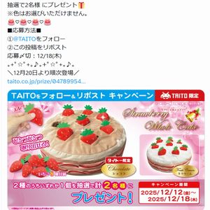 苺ホールケーキぬいぐるみ - 無料懸賞 プレゼントキャンペーンなら
