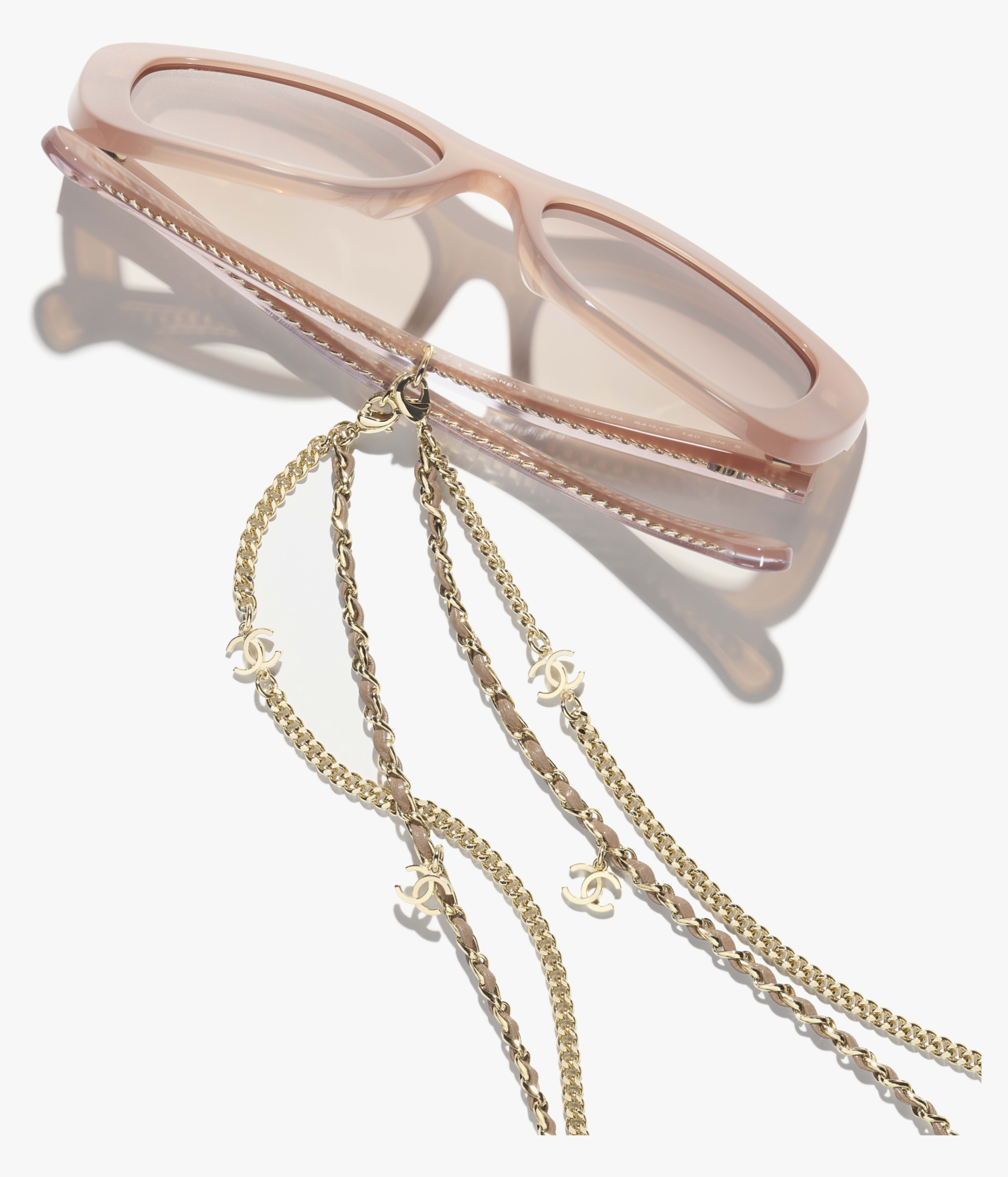 CHANEL サングラス: レクタングル シェイプ サングラス, アセテート