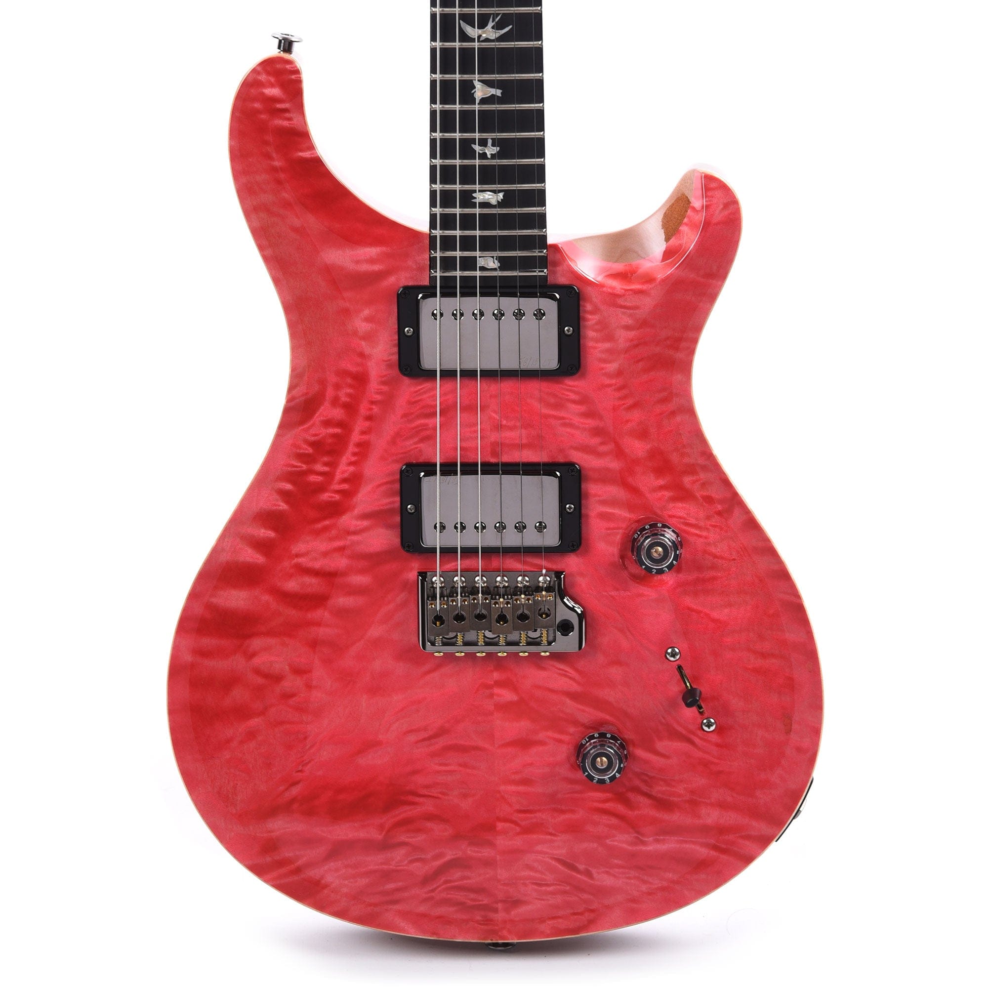 PRS Wood Library Custom 24 10-Top Quilt Bonnie Pink w/Ebony