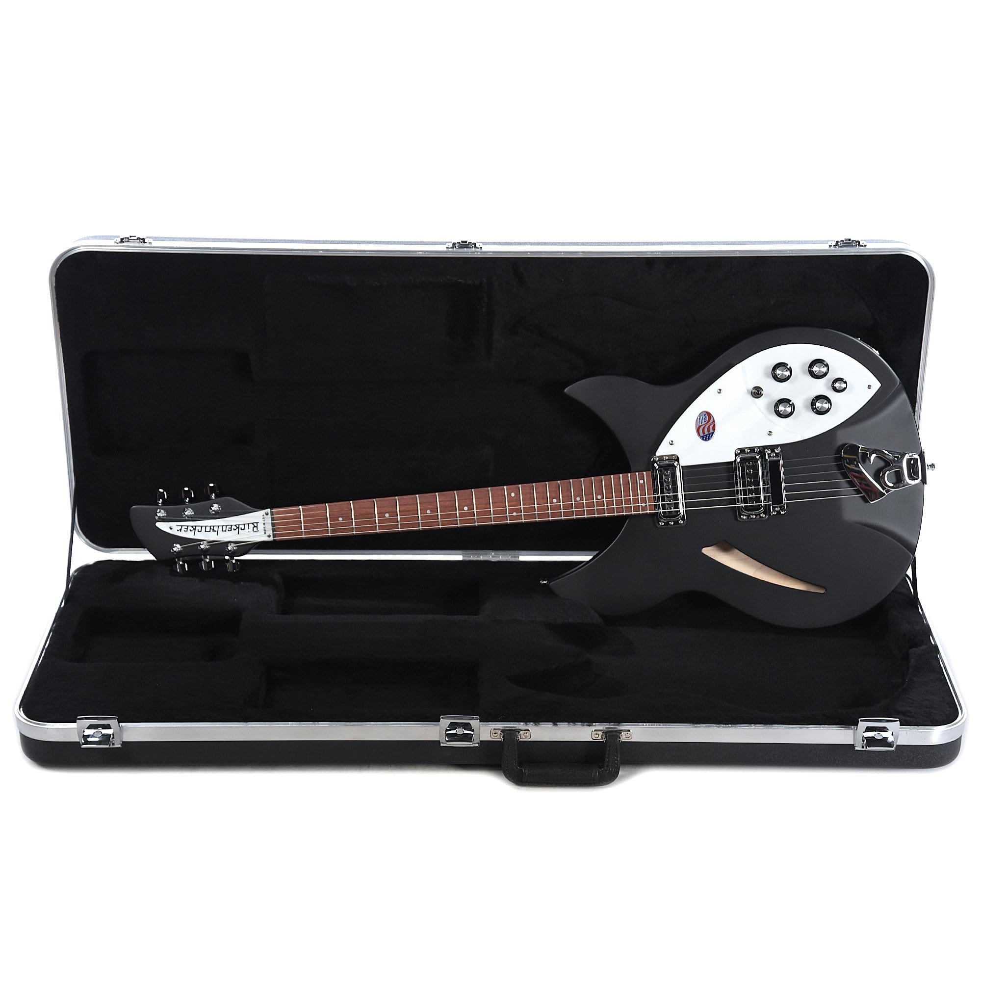 Rickenbacker 330 Matte Black – Chicago Music Exchange