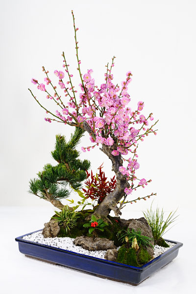 お正月用品松竹梅 (一品物)(花いちもんめ！)花器付き！和風！玄関にも、 2025 門松 門松アレンジ 新年飾り 正月飾り 正月インテリア 松竹梅