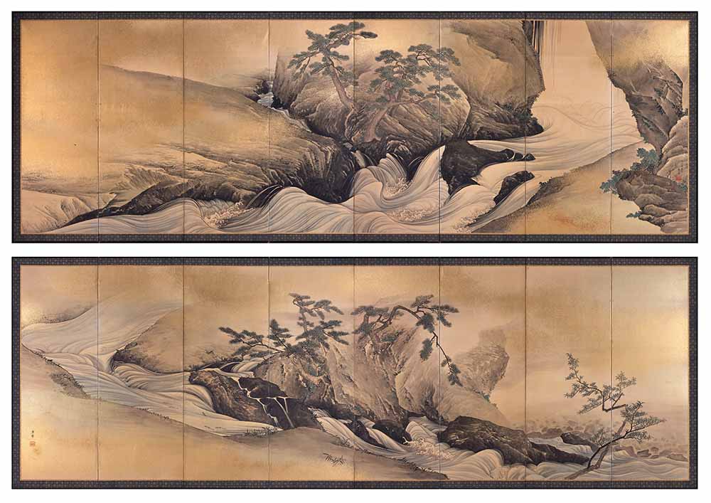 所蔵品貸出】「鈴木其一・夏秋渓流図屏風」展 - 千總 (日本語)
