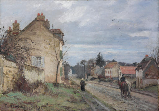 Camille Pissarro (1830-1903) , La route de Louveciennes | Christie's