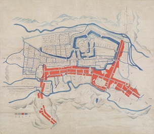 松平定信居城時における小峰城全図【まつだいらさだのぶきょじょうじ