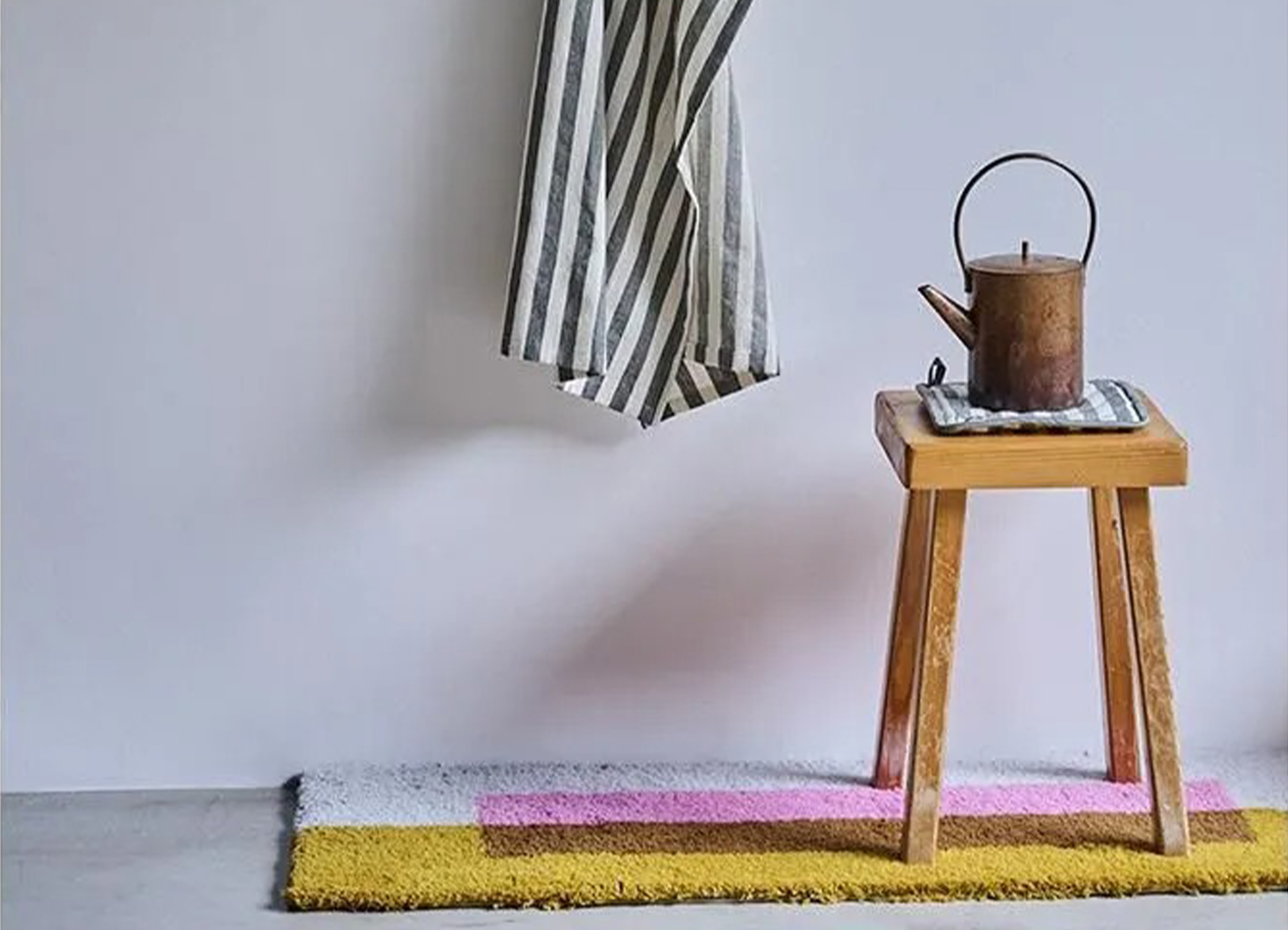 loomer / ルーマー】Tufting Art Rug Long ラグ / Yellow × Greenの
