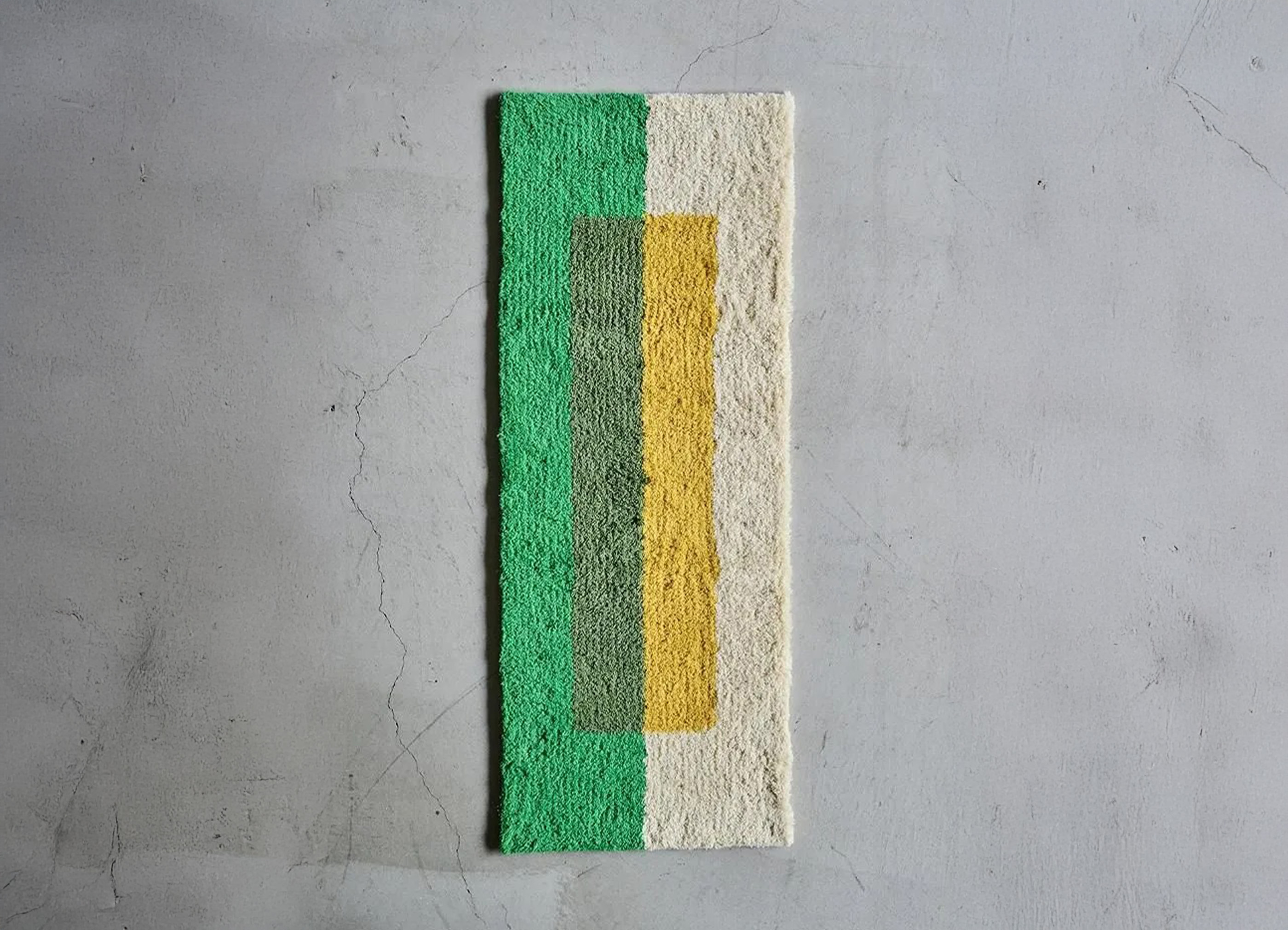 loomer / ルーマー】Tufting Art Rug Long ラグ / Yellow × Greenの