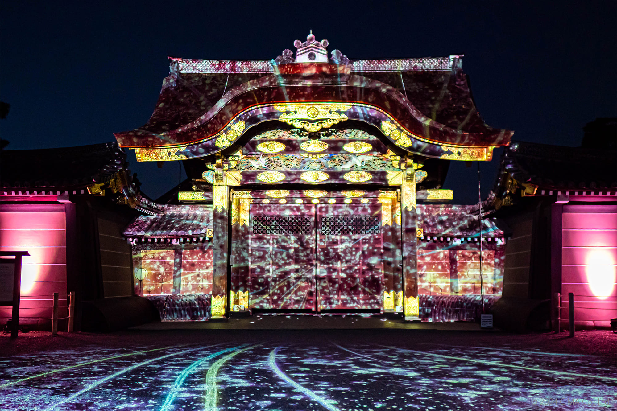 春の夜を彩るアートなお花見イベントを一流の技術力で煌びやかに演出