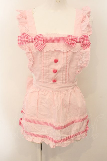 Angelic Pretty Fancy Ribbon エプロン ピンクxアカ Angelic Pretty