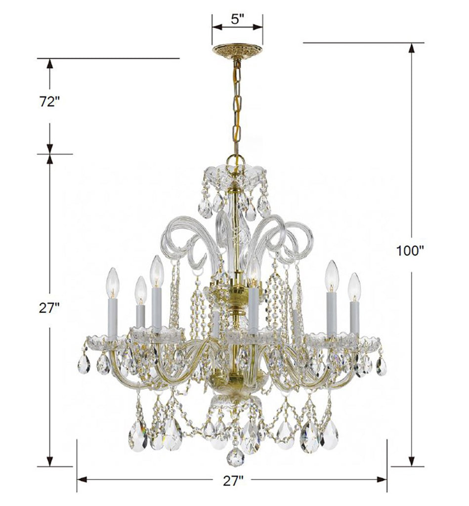 Traditional Crystal 27'' Chandelier – Crystorama